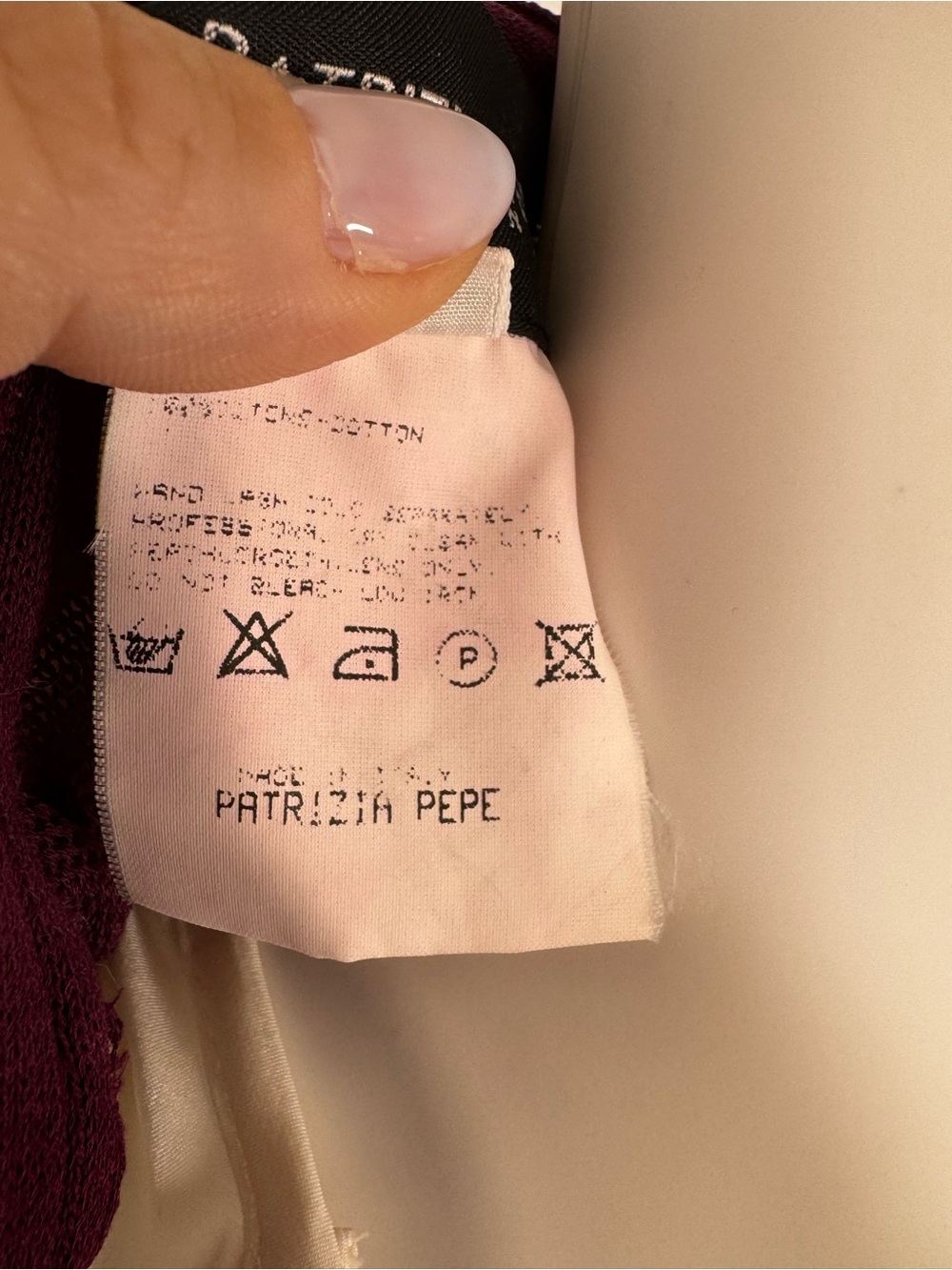 Patrizia Pepe Cotton Duster Cardigan Burgundy Maroon Longline Button Front OS - Picture 12 of 12